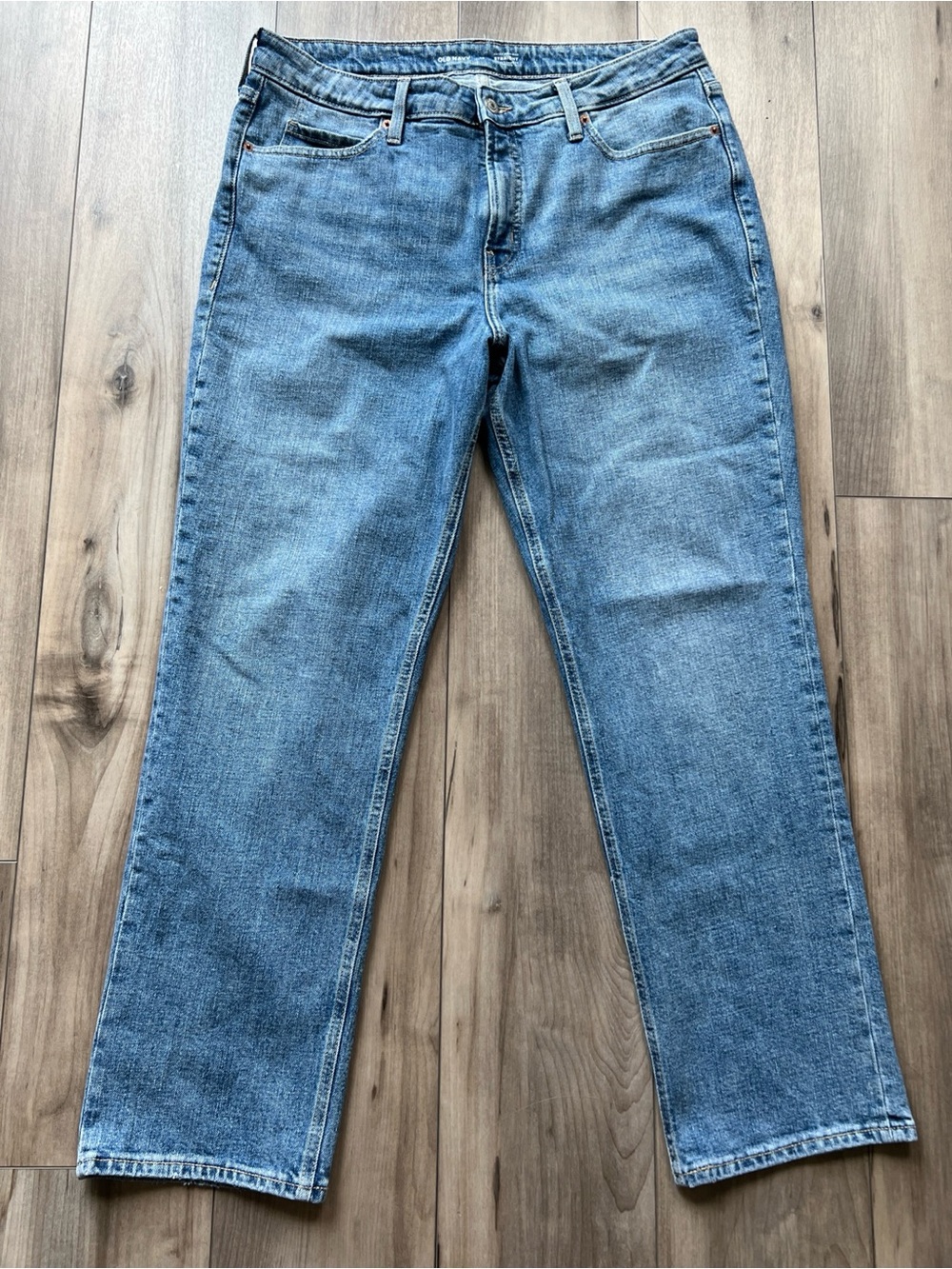 Old Navy Women's Light Blue OG Straight Jeans Extra high rise Size 14